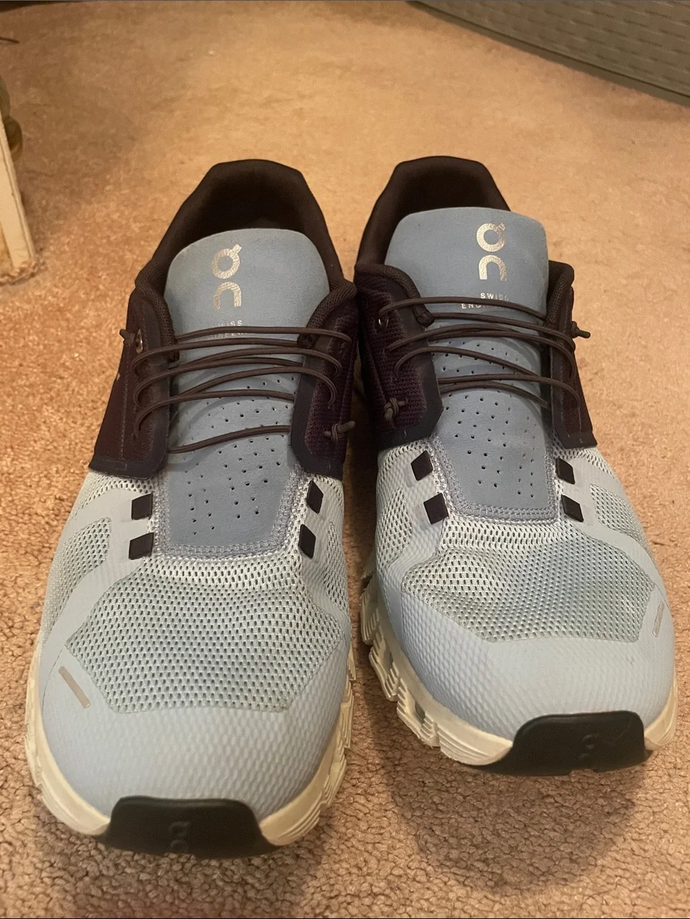 On Running Men’s Athletic Shoes in Light Blue and Black